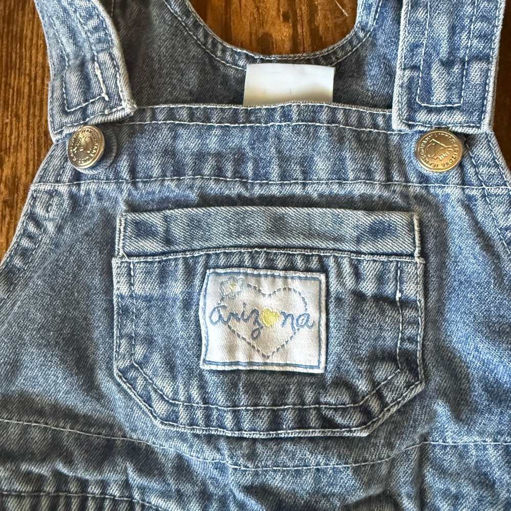Vintage Arizona Jean Company Blue Denim Overalls with Embroidery - Picture 5 of 11
